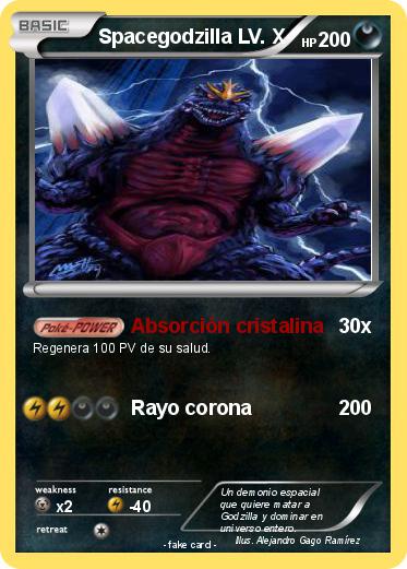 Pokemon Spacegodzilla LV. X
