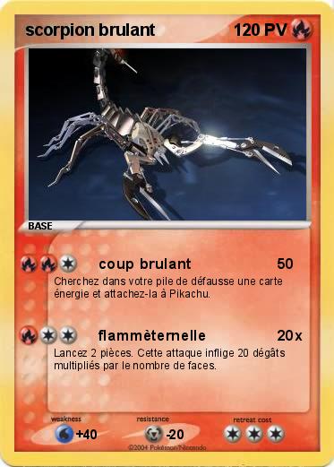 Pokemon scorpion brulant