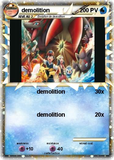Pokemon demolition