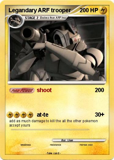 Pokemon Legandary ARF trooper