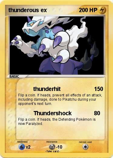 Pokemon thunderous ex