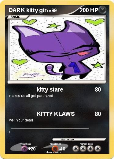 Pokemon DARK kitty gir