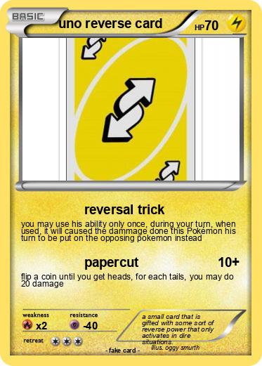 Pokemon uno reverse card