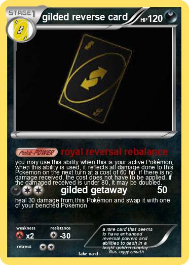 Pokemon gilded reverse card