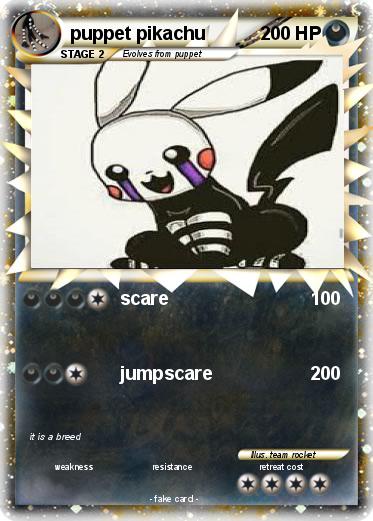 Pokemon puppet pikachu