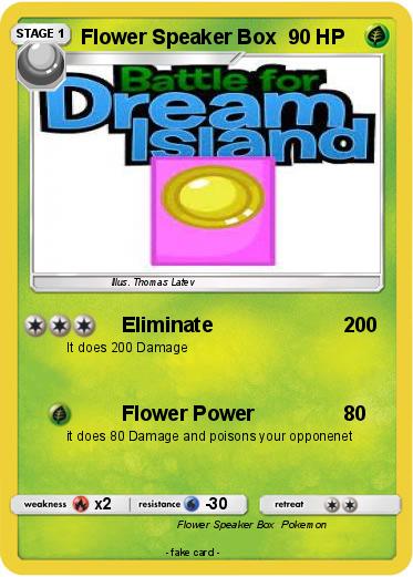 Pokemon Flower Speaker Box