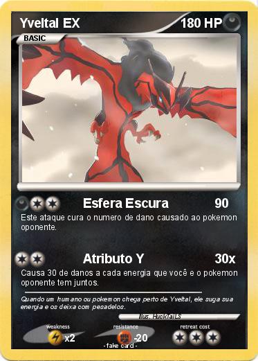 Pokemon Yveltal EX
