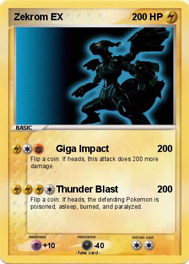 Pokemon Zekrom EX