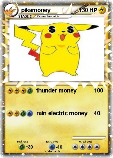 Pokemon pikamoney