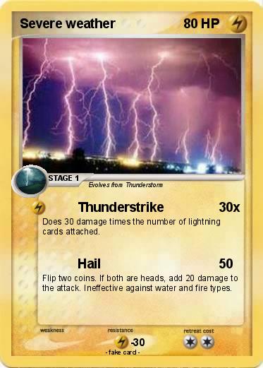 Pokemon Severe weather