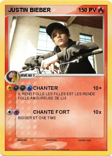 Pokemon JUSTIN BIEBER