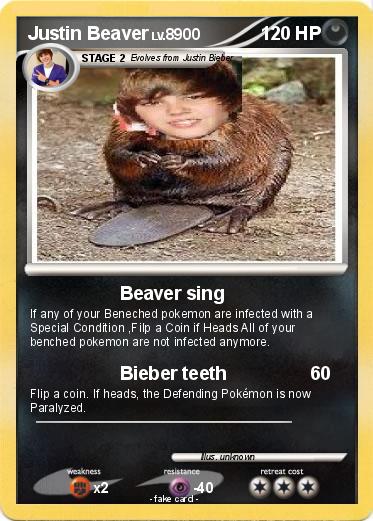 Pokemon Justin Beaver