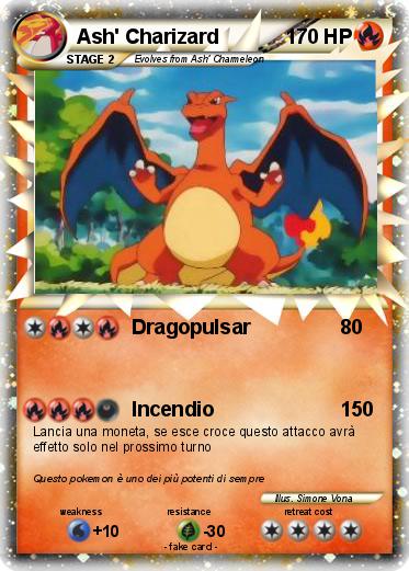 Pokemon Ash' Charizard