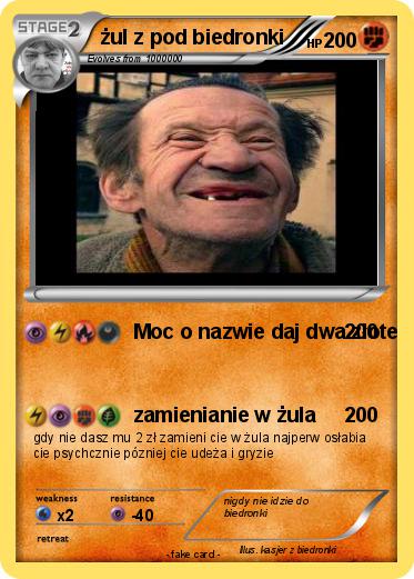 Pokemon żul z pod biedronki
