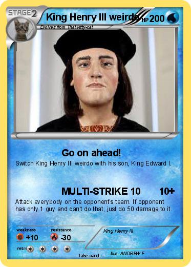 Pokemon King Henry III weirdo