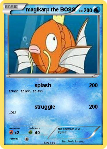 Pokemon magikarp the BOSS!