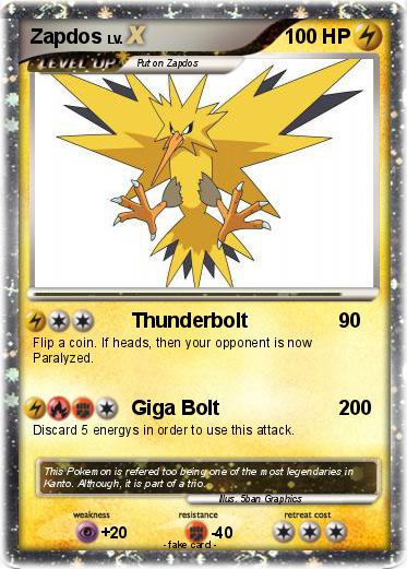 Pokemon Zapdos