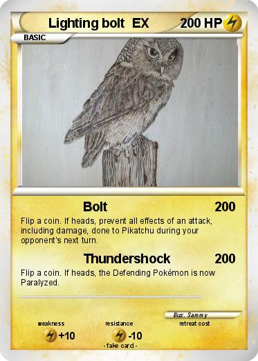 Pokemon Lighting bolt  EX