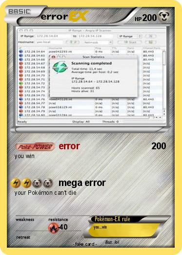 Pokemon error