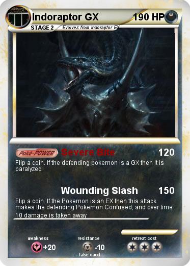 Pokemon Indoraptor GX