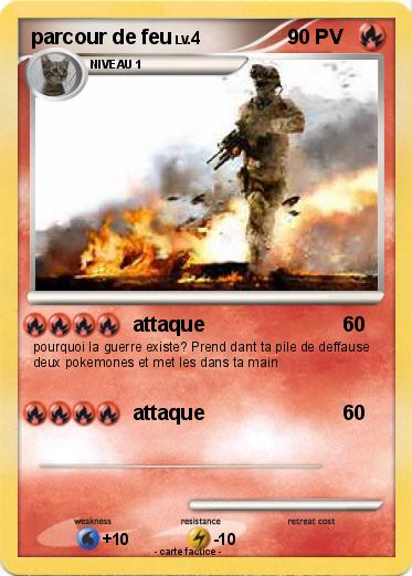 Pokemon parcour de feu