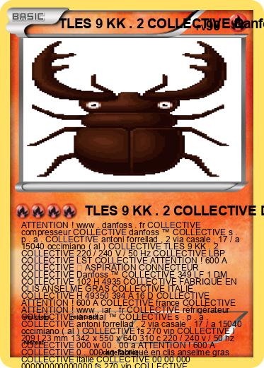 Pokemon TLES 9 KK . 2 COLLECTIVE Danfoss ™