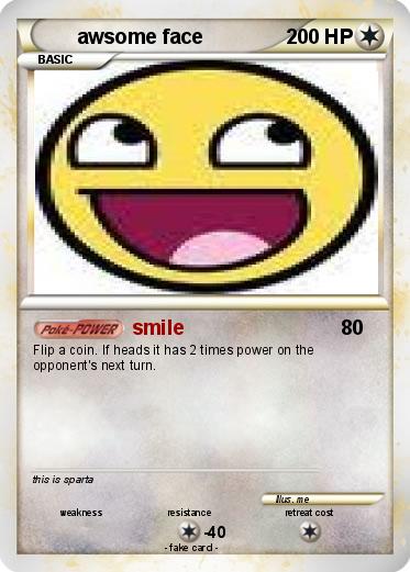 Pokemon awsome face