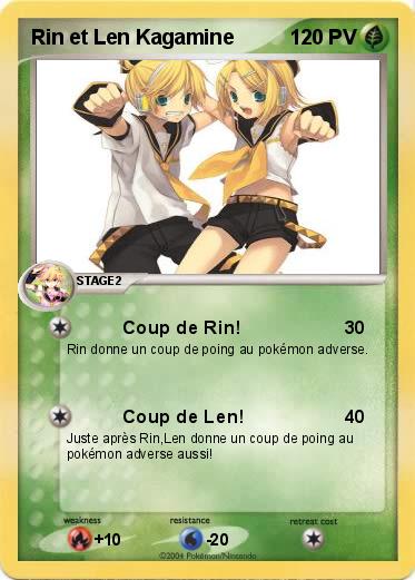 Pokemon Rin et Len Kagamine