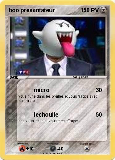 Pokemon boo presantateur