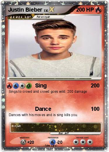 Pokemon Justin Bieber