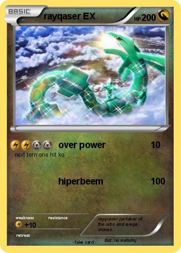 Pokemon rayqaser EX