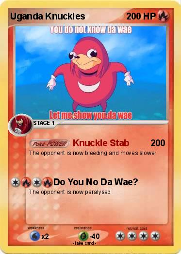 Pokemon Uganda Knuckles