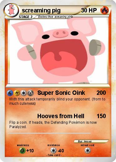 Pokemon screaming pig