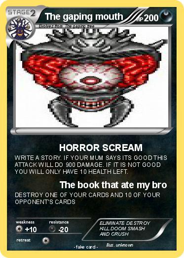 Pokemon The gaping mouth