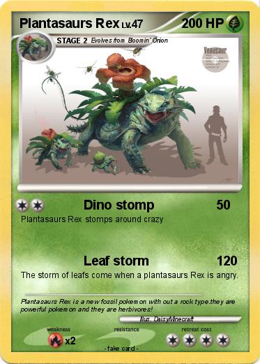 Pokemon Plantasaurs Rex