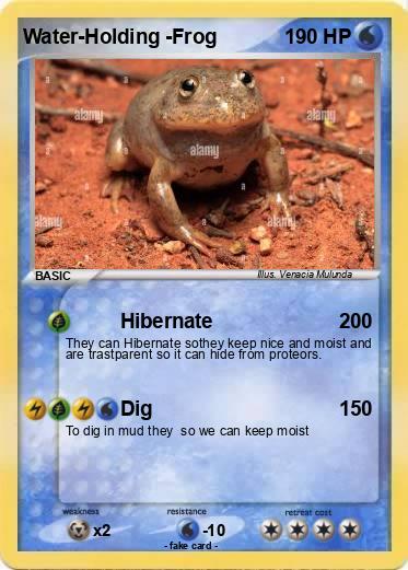 Pokemon Water-Holding -Frog
