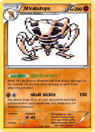 Pokemon ,M kabutops