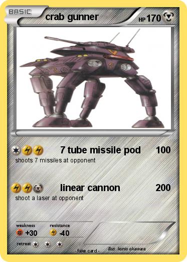 Pokemon crab gunner