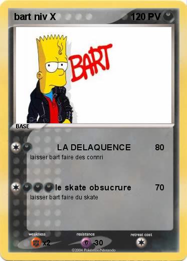 Pokemon bart niv X