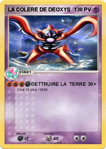 Pokemon LA COLERE DE DEOXYS