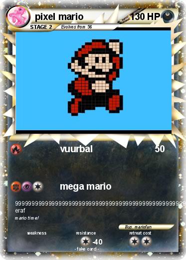 Pokemon pixel mario