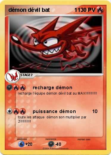 Pokemon démon dévil bat                1