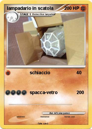 Pokemon lampadario in scatola