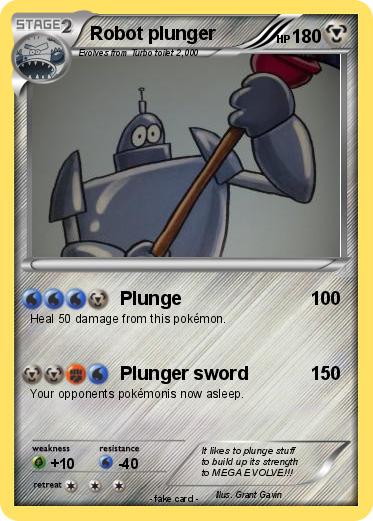 Pokemon Robot plunger