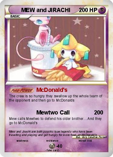 Pokemon MEW and JIRACHI
