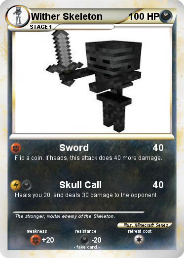 Pokemon Wither Skeleton