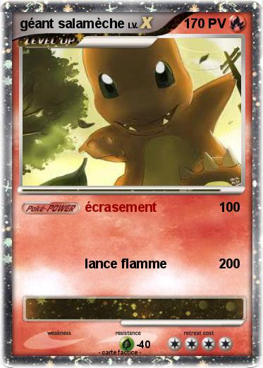 Pokemon géant salamèche