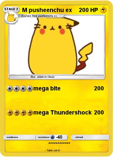 Pokemon M pusheenchu ex