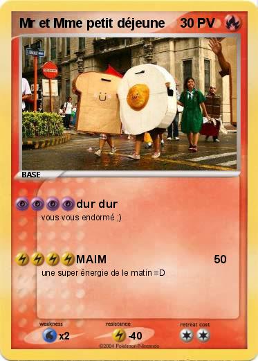 Pokemon Mr et Mme petit déjeune     