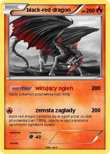 Pokemon black-red dragon